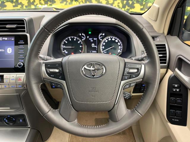 ランドクルーザープラド ＴＸ　Ｌパッケージ　マットブラックエディション　サンルーフ　７人乗り　純正９インチディスプレイオーディオ　全周囲カメラ　ブラインドスポットモニター　シートベンチレーション　ベージュ革シート　ＬＥＤヘッドライト　純正１８インチアルミホイール　ＥＴＣ（11枚目）