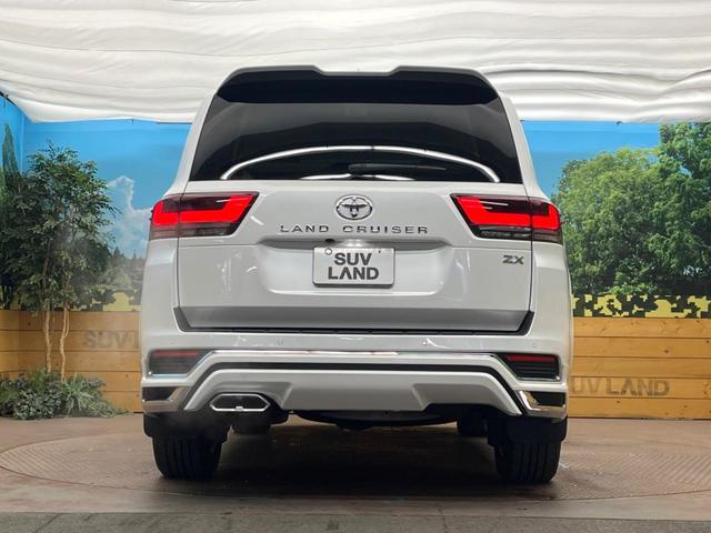 ランドクルーザー ＺＸ　モデリスタエアロ　サンルーフ　リアモニター　１２．３インチナビ　ＪＢＬサウンドシステム　パノラミックビューモニター　禁煙車　デジタルインナーミラー　ブラインドスポットモニター　パワーバックドア（34枚目）