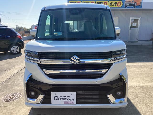 スペーシアカスタム ハイブリッドXS 届出済未使用車 純正9型ナビ フルセグTV Bluetooth 全方位モニター 両側電動スライドドア アダプティブクルーズコントロール シートヒーター(3枚目)