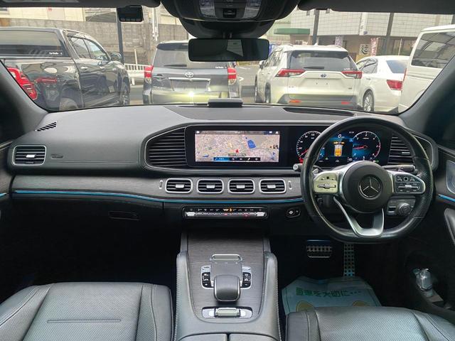 GLE GLE400d 4マチックスポーツ 7人乗り パノラマサンルーフ ブルメスターサウンド 黒本革シート 電動バックドア シートベンチレーション 前後ドライブレコーダー 20インチAW(12枚目)
