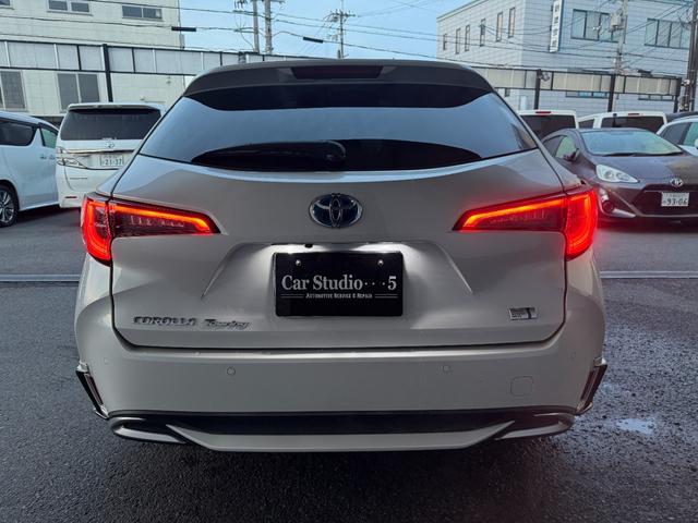 カローラツーリング ハイブリッド ダブルバイビー モデリスタフルエアロ ALPINEデジタルインナーミラー 外品18インチAW 10.5インチディスプレイオーディオ BSM バックモニターETC シートカバー ローダウン(9枚目)