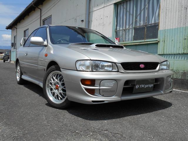 WRXタイプR STiバージョンV クーペ 5MT BBS16インチアルミ タイベル交換済み クラッチ交換済み MOMOハンドル STiショック・マフラー・タワーバー ケンウッドオーディオ ユーザー買取車(2枚目)