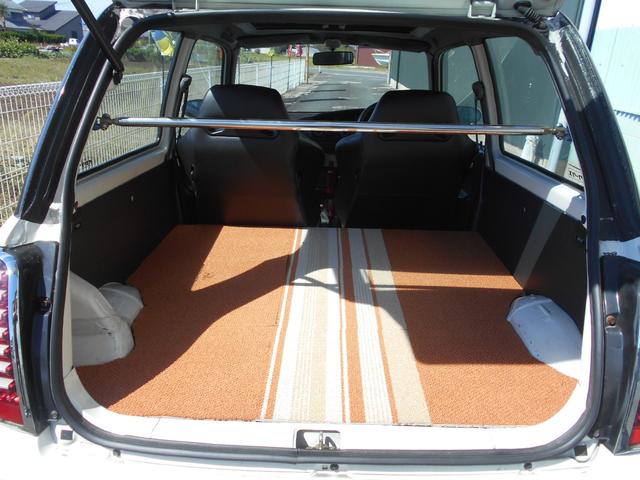 ミラ ＴＡスペシャル　５ＭＴ　車高調　アヒル商会リアアクスル　ＫＬＣエアロ　ムーブターボ用マフラー　ハベストサンルーフ　１４インチアルミ　ＲＥＣＡＲＯシートＸ２　カロッツェリアＤＶＤプレイヤー　ＬＥＤテール　集中ドアロック（8枚目）