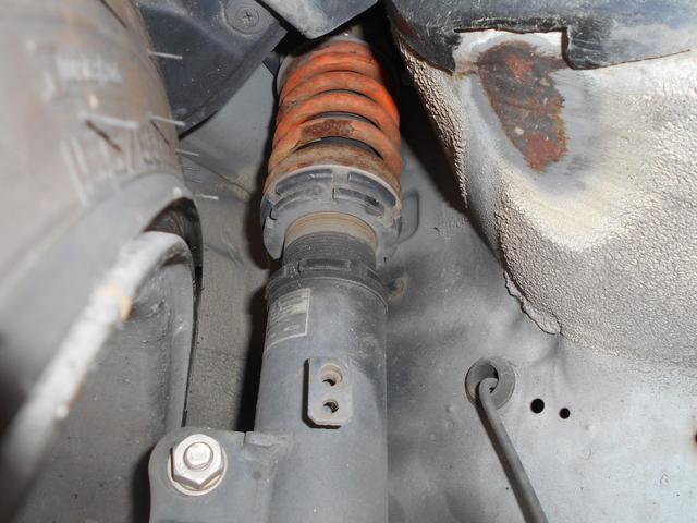 ミラ ＴＡスペシャル　５ＭＴ　車高調　アヒル商会リアアクスル　ＫＬＣエアロ　ムーブターボ用マフラー　ハベストサンルーフ　１４インチアルミ　ＲＥＣＡＲＯシートＸ２　カロッツェリアＤＶＤプレイヤー　ＬＥＤテール　集中ドアロック（12枚目）