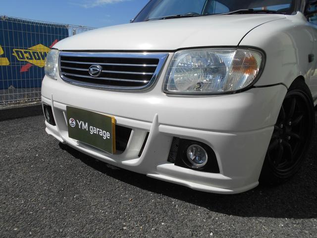 ミラ ＴＡスペシャル　５ＭＴ　車高調　アヒル商会リアアクスル　ＫＬＣエアロ　ムーブターボ用マフラー　ハベストサンルーフ　１４インチアルミ　ＲＥＣＡＲＯシートＸ２　カロッツェリアＤＶＤプレイヤー　ＬＥＤテール　集中ドアロック（16枚目）