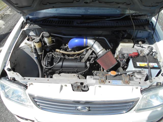 ミラ ＴＡスペシャル　５ＭＴ　車高調　アヒル商会リアアクスル　ＫＬＣエアロ　ムーブターボ用マフラー　ハベストサンルーフ　１４インチアルミ　ＲＥＣＡＲＯシートＸ２　カロッツェリアＤＶＤプレイヤー　ＬＥＤテール　集中ドアロック（21枚目）