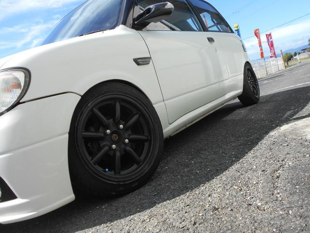 ミラ ＴＡスペシャル　５ＭＴ　車高調　アヒル商会リアアクスル　ＫＬＣエアロ　ムーブターボ用マフラー　ハベストサンルーフ　１４インチアルミ　ＲＥＣＡＲＯシートＸ２　カロッツェリアＤＶＤプレイヤー　ＬＥＤテール　集中ドアロック（22枚目）