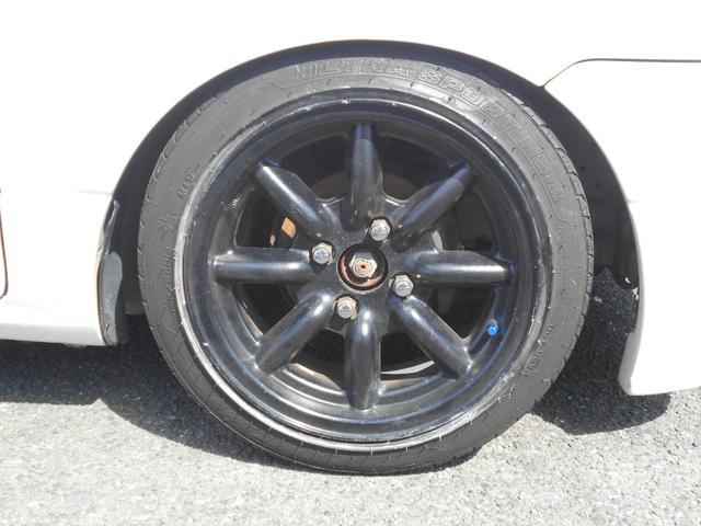 ミラ ＴＡスペシャル　５ＭＴ　車高調　アヒル商会リアアクスル　ＫＬＣエアロ　ムーブターボ用マフラー　ハベストサンルーフ　１４インチアルミ　ＲＥＣＡＲＯシートＸ２　カロッツェリアＤＶＤプレイヤー　ＬＥＤテール　集中ドアロック（23枚目）