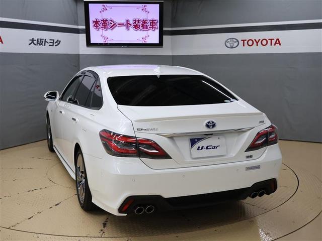 クラウンハイブリッド ＲＳアドバンス　革シート　フルセグ　ＤＶＤ再生　バックカメラ　衝突被害軽減システム　ＥＴＣ　ＬＥＤヘッドランプ　クリアランスソナー　ＰＫＳＢ　ＢＳＭ　ＲＣＴＡ　シートヒーター　オートマチックハイビーム（4枚目）