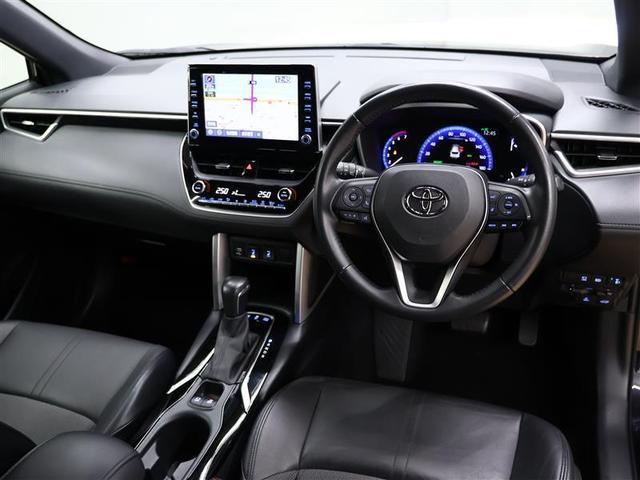 カローラクロス ハイブリッド　Ｚ　フルセグ　メモリーナビ　バックカメラ　衝突被害軽減システム　ＥＴＣ　ドラレコ　ＬＥＤヘッドランプ　ワンオーナー　ＰＫＳＢ　パノラミックビューモニター　ＢＳＭ　ＲＣＴＡ　シートヒーター（5枚目）