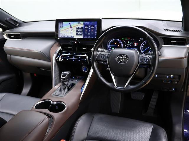 ハリアーハイブリッド G レザーパッケージ 元試乗車 革シート フルセグ メモリーナビ バックカメラ 衝突被害軽減システム ETC ドラレコ LEDヘッドランプ BSM RCTA クリアランスソナー シートヒーター レーダークルーズ(5枚目)