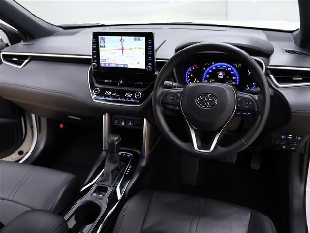 カローラクロス ハイブリッド　Ｚ　元試乗車　フルセグ　メモリーナビ　バックカメラ　衝突被害軽減システム　ＥＴＣ　ドラレコ　ＬＥＤヘッドランプ　ワンオーナー　給電機能１５００Ｗ　パノラミックビューモニター　パノラマルーフ（5枚目）