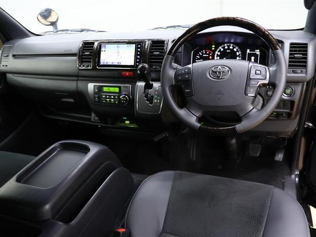 ハイエースバン スーパーＧＬ　ダークプライムＩＩ　フルセグ　メモリーナビ　ＤＶＤ再生　バックカメラ　衝突被害軽減システム　ＰＫＳＢ　ＥＴＣ　ＬＥＤヘッドランプ　ディーゼル　ルーフキャリア（6枚目）