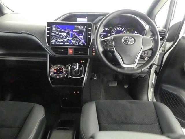 ヴォクシー ハイブリッドZS 煌III フルセグ メモリーナビ DVD再生 バックカメラ 衝突被害軽減システム ETC 両側電動スライド LEDヘッドランプ 乗車定員7人 3列シート ワンオーナー フルエアロ(4枚目)