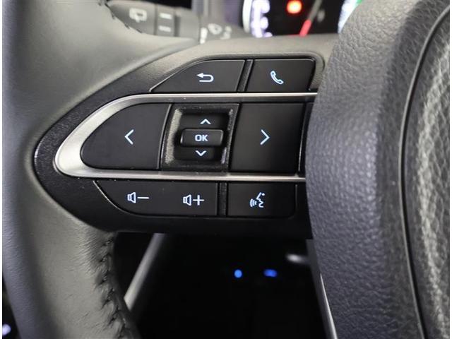 ステアリングスイッチ付き。前方から目を離すことなく操作することが可能です。