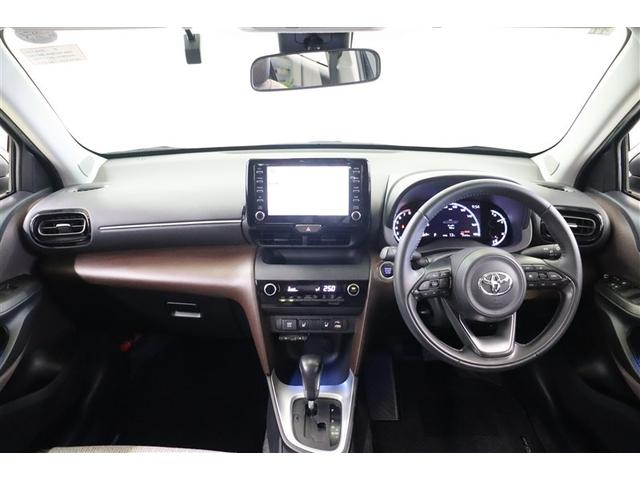 ヤリスクロス Ｚ　バックモニタ　横滑り防止システム　ナビ＆ＴＶ　イモビ　カーテンエアバッグ　クルーズＣ　エアコン　スマートキ－　アルミ　地デジ　キーフリー　パワステ　ダブルエアバック　ＬＥＤヘット　エアバッグ　記録簿有（4枚目）