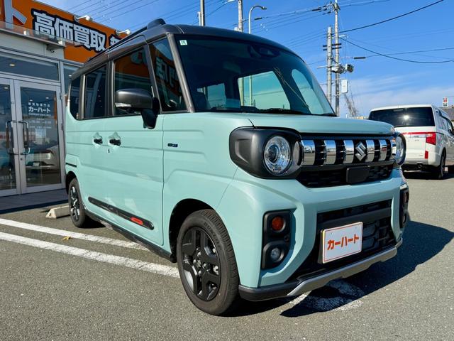 スペーシアギア ハイブリッドXZ ハイブリッドXZ(4名)ワンオーナー 買取車 全方位モニター付きメモリーナビゲーション ツートンルーフ メーカー保証 ヘッドアップディスプレイ スマートキー2個(3枚目)