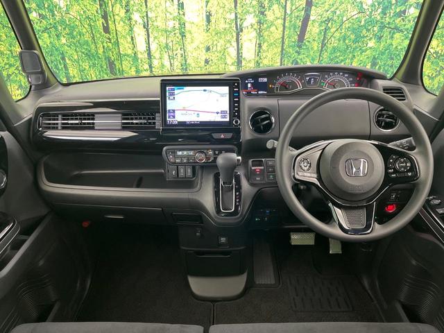 Ｎ－ＢＯＸカスタム Ｌ　純正ナビ　バックカメラ　禁煙車　ホンダセンシング　電動スライドドア　前席シートヒーター　電動パーキング　ＬＥＤヘッドライト＆フォグライト　ドラレコ　コーナーセンサー　純正１４インチアルミ（3枚目）