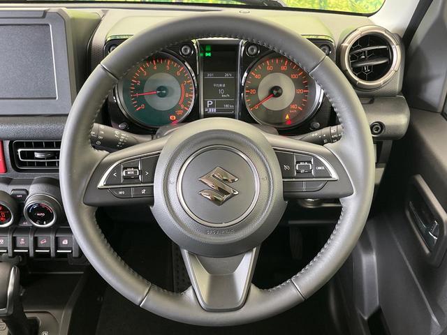 ジムニー ＸＣ　４ＷＤ　ターボ　衝突被害軽減システム　禁煙車　スマートキー　ＬＥＤヘッド　クルコン　オートハイビーム　車線逸脱警報　オートライト　オートエアコン　純正１６インチアルミ　クリアランスソナー（12枚目）