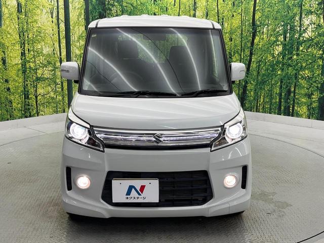 スペーシアカスタム ＴＳ　禁煙車　ターボ　ＳＤナビ　バックカメラ　両側電動ドア　スマートキー　ＨＩＤヘッド　ＥＴＣ　オートライト　オートエアコン　純正１５インチアルミ　ＣＤ　地デジ　革巻きハンドル　電動格納ミラー（15枚目）