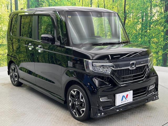 N-BOXカスタム G・Lターボホンダセンシング 禁煙車 ターボ エアロ 純正SDナビ バックカメラ 衝突被害軽減システム レーダークルーズ 両側電動スライドドア ハーフレザーシート スマートキー LEDヘッド ビルトインETC オートハイビーム(17枚目)