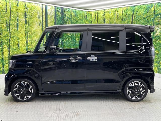 N-BOXカスタム G・Lターボホンダセンシング 禁煙車 ターボ エアロ 純正SDナビ バックカメラ 衝突被害軽減システム レーダークルーズ 両側電動スライドドア ハーフレザーシート スマートキー LEDヘッド ビルトインETC オートハイビーム(28枚目)