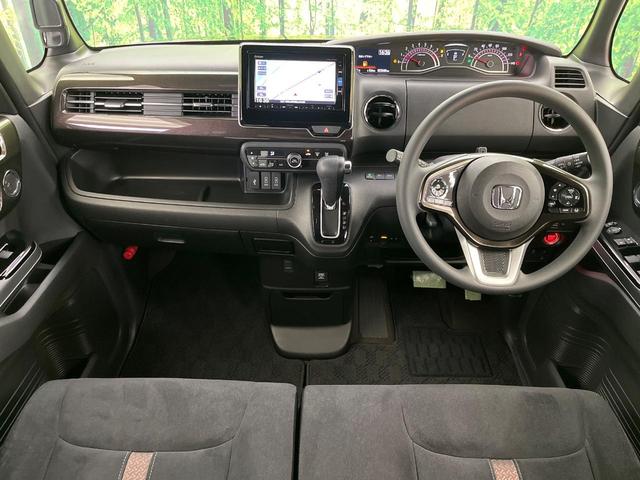N-BOXカスタム G・Lホンダセンシング 純正ナビ 衝突軽減 アダプティブクルーズ 禁煙車 電動スライドドア バックカメラ ETC フルセグ Bluetooth LEDヘッドライト LEDフォグライト オートライト スマートキー(3枚目)