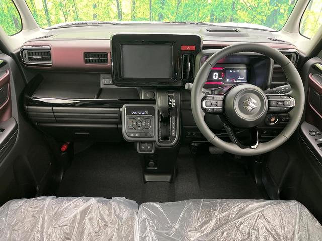 スペーシアカスタム ハイブリッドＸＳターボ　届出済未使用車　両側電動スライドドア　衝突軽減　レーダークルーズ　シートヒーター　クリアランスソナー　ＬＥＤヘッドライト　オートハイビーム　電動パーキング　踏み間違い防止　車線逸脱警報（3枚目）