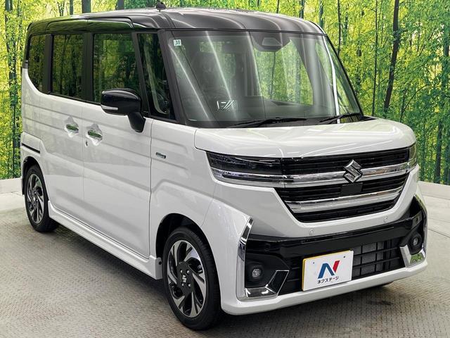 スペーシアカスタム ハイブリッドＸＳターボ　届出済未使用車　両側電動スライドドア　衝突軽減　レーダークルーズ　シートヒーター　クリアランスソナー　ＬＥＤヘッドライト　オートハイビーム　電動パーキング　踏み間違い防止　車線逸脱警報（17枚目）