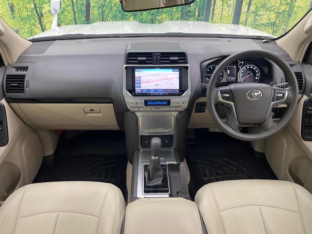 ランドクルーザープラド TX 後期 サンルーフ 7人乗 9型BIG-X バックカメラ 衝突被害軽減システム レーダークルーズ 禁煙車 コーナーセンサー スマートキー LEDヘッド ルーフレール ETC パーキングサポートブレーキ(3枚目)