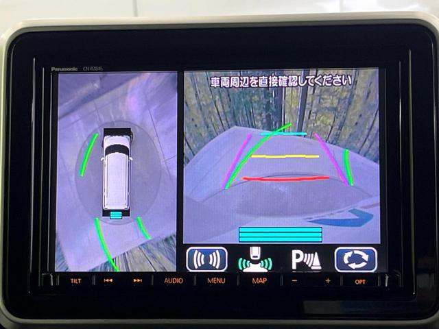 スペーシアカスタム ハイブリッドXS 純正8型ナビ 全周囲カメラ 禁煙車 デュアルセンサーブレーキサポート 両側電動スライドドア シートヒーター ハーフレザーシート LEDヘッド&フォグランプ ETC ドラレコ フルセグ スマートキー(5枚目)