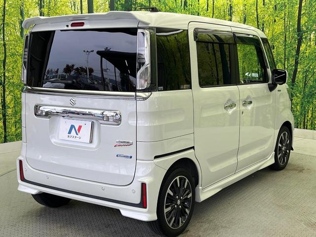 スペーシアカスタム ハイブリッドXS 純正8型ナビ 全周囲カメラ 禁煙車 デュアルセンサーブレーキサポート 両側電動スライドドア シートヒーター ハーフレザーシート LEDヘッド&フォグランプ ETC ドラレコ フルセグ スマートキー(18枚目)
