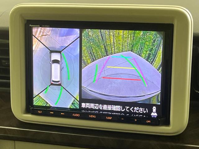 アルトラパン モード 純正SDナビ 全周囲カメラ 衝突被害軽減システム 禁煙車 ドラレコ スマートキー HIDヘッド ビルトインETC オートライト オートエアコン Bluetooth CD DVD再生 フルセグ(5枚目)