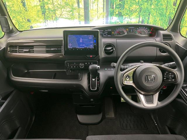 Ｎ－ＢＯＸカスタム Ｇ・Ｌホンダセンシング　純正ナビ　電動スライドドア　バックカメラ　衝突被害軽減システム　禁煙車　スマートキー　ＬＥＤヘッド　ビルトインＥＴＣ　純正１４インチアルミ　車線逸脱警報　オートライト　オートエアコン（3枚目）