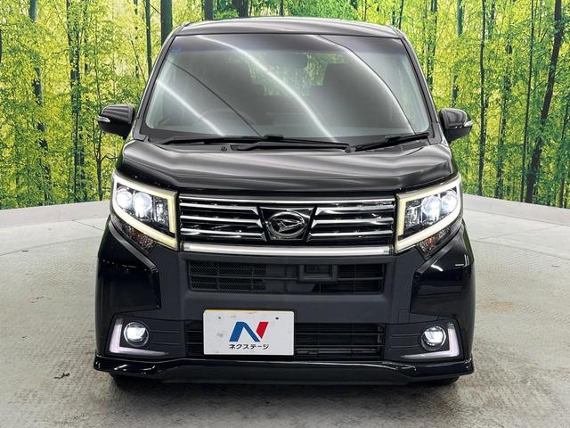 ムーヴ カスタム　Ｘ　ハイパーＳＡ　ＳＤナビ　バックカメラ　衝突被害軽減システム　禁煙車　ハーフレザーシート　スマートキー　ＬＥＤヘッド　純正１４インチアルミ　オートライト　オートエアコン　ＣＤ　ＤＶＤ再生　フルセグ　ＬＥＤフォグ（15枚目）