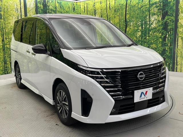 セレナ ハイウェイスターＶ　登録済未使用車　両側電動ドア　全周囲カメラ　衝突被害軽減システム　ハーフレザーシート　ドラレコ　コーナーセンサー　スマートキー　ＬＥＤヘッド　ＥＴＣ２．０　純正１６インチアルミ　オートハイビーム（18枚目）