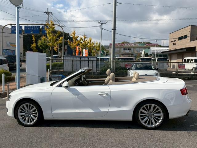 Ａ５カブリオレ ２．０ＴＦＳＩクワトロ　電動オープン　４ＷＤ　ドラレコ　バックカメラ　純正ナビ　クルコン　ＥＴＣ　パワーシート　シートヒーター　Ｗエアコン　純正１８インチＡＷ　コーナーセンサー　アイドリングストップ　パーキングアシスト（9枚目）