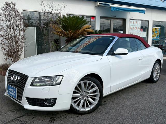 Ａ５カブリオレ ２．０ＴＦＳＩクワトロ　電動オープン　４ＷＤ　ドラレコ　バックカメラ　純正ナビ　クルコン　ＥＴＣ　パワーシート　シートヒーター　Ｗエアコン　純正１８インチＡＷ　コーナーセンサー　アイドリングストップ　パーキングアシスト（10枚目）