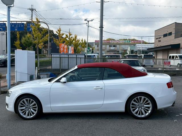 Ａ５カブリオレ ２．０ＴＦＳＩクワトロ　電動オープン　４ＷＤ　ドラレコ　バックカメラ　純正ナビ　クルコン　ＥＴＣ　パワーシート　シートヒーター　Ｗエアコン　純正１８インチＡＷ　コーナーセンサー　アイドリングストップ　パーキングアシスト（17枚目）