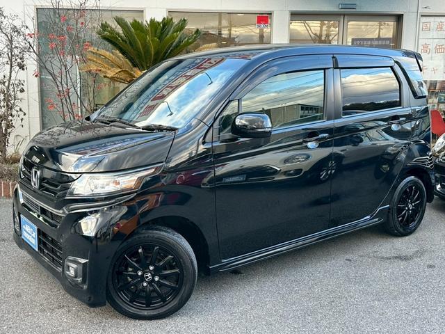 N-WGNカスタム G SSブラックスタイルパッケージ 純正ナビ シートヒーター Bluetooth 衝突軽減ブレーキ バックモニター クルーズコントロール ドラレコ フルセグTV CD&DVD再生 オートライト HID スマートキー プッシュスタート(2枚目)