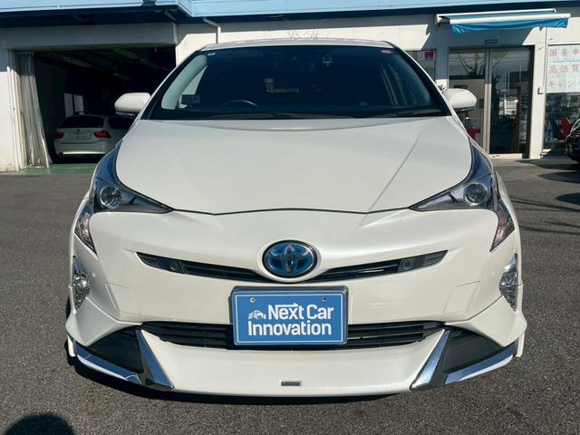 プリウス Ａプレミアム　モデリスタフルエアロ　純正ナビ　衝突軽減ブレーキ　レーンアシスト　パワーシート　バックカメラクルーズコントロール　３６０°ドラレコ　スマートキー　コーナーセンサー　純正１７インチＡＷ　ＥＴＣ（3枚目）