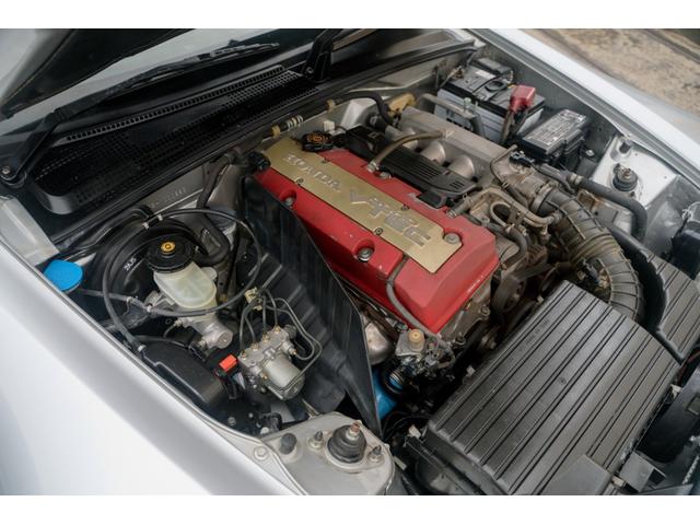 S2000 タイプV VGS VTEC 6速MT 専用ステアリング HONDAACCESSユーロパフォーマンスR5 17インチAW 黒幌 黒内装 ハーフレザーシート レーダー プッシュスタート HIDヘッドライト ABS(36枚目)