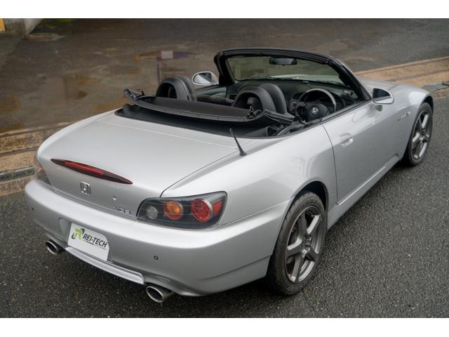 S2000 タイプV VGS VTEC 6速MT 専用ステアリング HONDAACCESSユーロパフォーマンスR5 17インチAW 黒幌 黒内装 ハーフレザーシート レーダー プッシュスタート HIDヘッドライト ABS(45枚目)