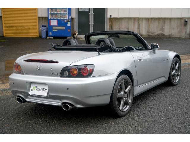 S2000 タイプV VGS VTEC 6速MT 専用ステアリング HONDAACCESSユーロパフォーマンスR5 17インチAW 黒幌 黒内装 ハーフレザーシート レーダー プッシュスタート HIDヘッドライト ABS(46枚目)