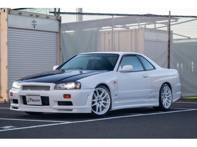 スカイライン ２５ＧＴターボ　純正５速ＭＴ　フルエアロ　車高調　１８インチＡＷ　ＷＯＲＫＣＲｋａｉ極　対向キャリパー　柿本改マフラー　Ｄｅｆｉブースト・水温・油温計　ＧＲｅｄｄｙブーコン　ターボタイマー　ＭＯＭＯステ　ＥＴＣ（2枚目）