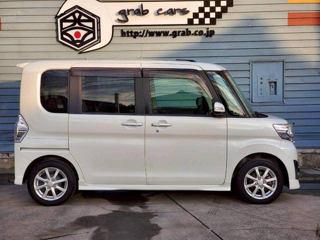 タント カスタムＸ　ＳＡ　社外ナビ　地デジ　Ｂｌｕｅｔｏｏｔｈ　バックカメラ　ＥＴＣ車載器　クラッツィオシートカバー　リアモニター１０．２インチ　スマートキー　１４インチ純正アルミ　左側パワースライドドア　スマートアシスト（9枚目）