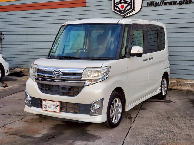 タント カスタムＸ　ＳＡ　社外ナビ　地デジ　Ｂｌｕｅｔｏｏｔｈ　バックカメラ　ＥＴＣ車載器　クラッツィオシートカバー　リアモニター１０．２インチ　スマートキー　１４インチ純正アルミ　左側パワースライドドア　スマートアシスト（10枚目）