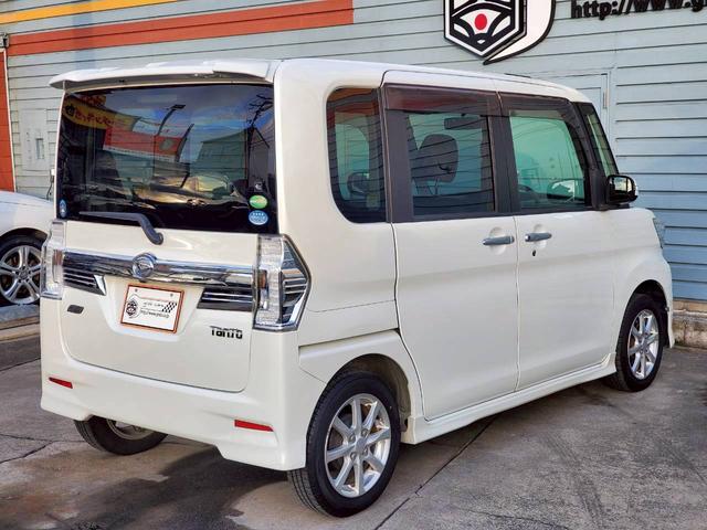 タント カスタムＸ　ＳＡ　社外ナビ　地デジ　Ｂｌｕｅｔｏｏｔｈ　バックカメラ　ＥＴＣ車載器　クラッツィオシートカバー　リアモニター１０．２インチ　スマートキー　１４インチ純正アルミ　左側パワースライドドア　スマートアシスト（13枚目）