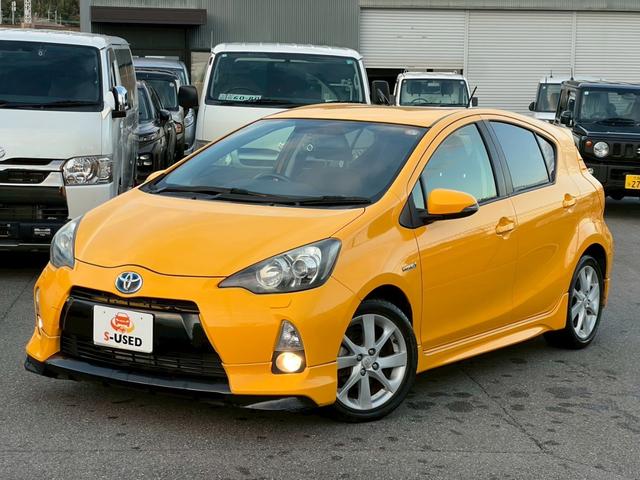 アクア G ユーザー買取/社外ナビ/バックカメラ/フルセグテレビ/シートヒーター/プッシュスタート/ハーフエアロ(5枚目)