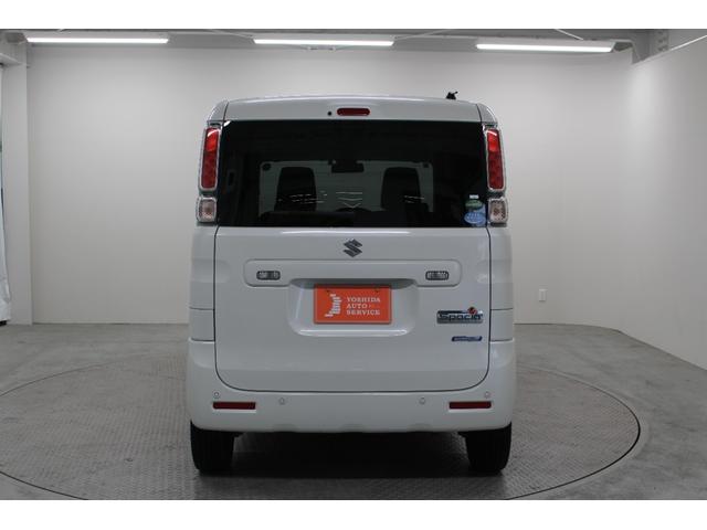 スペーシア ハイブリッドX 社外フルセグナビ ETC 両側パワースライド シートヒーター フロアマット サイドバイザー 天井サーキュレーター フルフラットシート アームレストコンソール アイドリングストップ オートエアコン(7枚目)